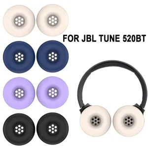 Silicone Ear Pads para JBL Tune, Capa de Almofada, Protetor, Substituição, Acessórios para Auscultadores, Earmuff, 520BT