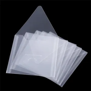 10 pçs 12x12cm sacos de armazenamento de plástico transparente para pequenos moldes de corte selos organizador suportes sacos...