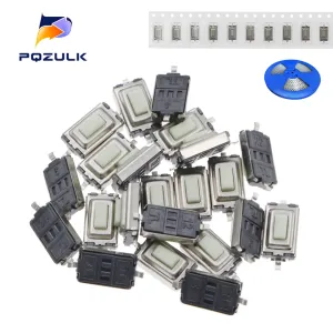 Interruptor de botão tátil do controle remoto do carro do Pin do interruptor 3X6X2.5 3*6*2.5mm SMD 2 do toque do tato 50PCS m...