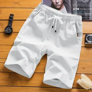 Verão masculino tamanho grande shorts casuais calças de praia correndo esporte em linha reta calças curtas masculino fino swe...
