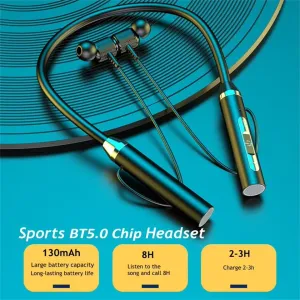 Bluetooth 5.0 neckband fones de ouvido tws sem fio 9d alta fidelidade estéreo esportes à prova dwaterproof água magnético par...
