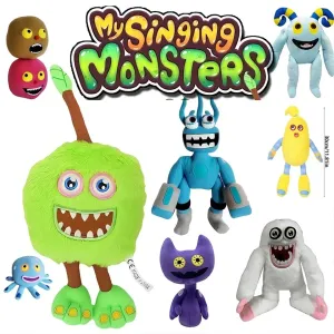 Kawaii Peluches My Singing Monsters Plush Toy, Jogo de desenhos animados, Wubbox, Soft Stuffed Toys, Horror Doors Doll for Ki...