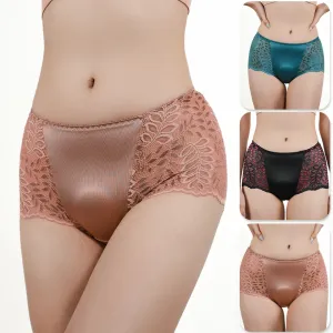 1 peça roupa interior feminina renda sexy sem costura cuecas respirável plus size lingerie briefs meninas transparente sexy c...