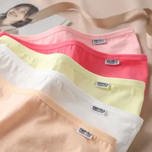 3 pçs/set s0lid cor roupa interior das mulheres confortáveis de alta qualidade calcinha de algodão meados de cintura respiráv...