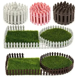 Mini Wood Fence para Home Garden, Simulação Criativa, Pequena Paisagem, Figurinhas De Fadas, Artesanato Em Miniatura, Decoraç...