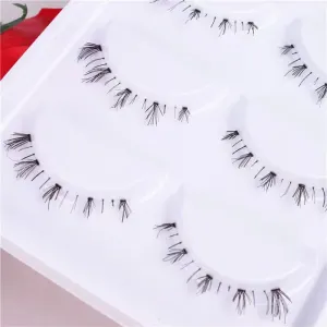 5 pares de cílios inferiores Pack 8 estilos diferentes sob os cílios do olho macio cílios inferiores 100% Handmade Clear Band...