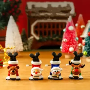 Natal acabar brinquedos andando papai noel elk pinguim boneco de neve relógio brinquedo decoração para casa decorações de nat...