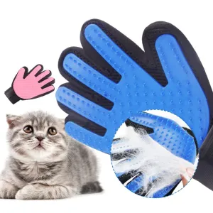 Luva para animais de estimação, escova para limpeza de cabelo de gato, pente para banho de cachorro, luva de limpeza, desemba...