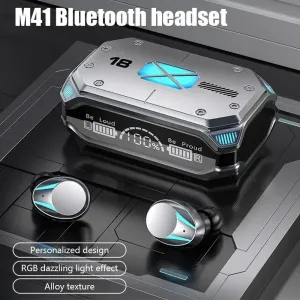 Original m41 tws sem fio bluetooth fone de ouvido 5.3 com cancelamento de ruído toque controle de som estéreo fones de ouvido...