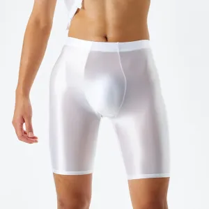 Brilhante Brilhante Cuecas Boxer Esportivas para Homens, Calções De Ginástica, Troncos Secos Rápidos, Leggings De Surf, Calci...