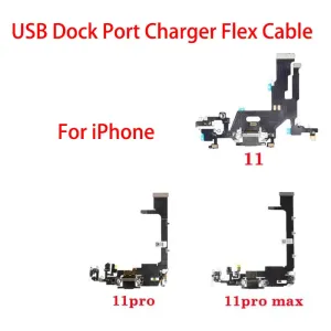 Usb conector dock porta carregador com cabo flexível para iphone 11/11pro/11promax