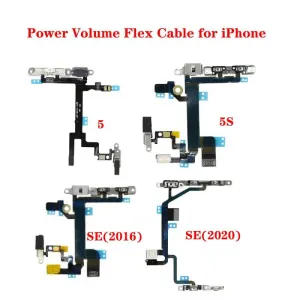 Interruptor de volume com suporte metálico para iphone 5, 5S, se, 2016, 2020