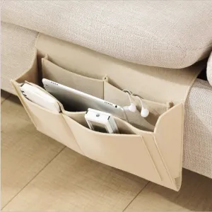 Feltro Bedside Storage Organizer, Anti-Slip Bedside Bag, Sofá Side Pouch, Pendurado sofá de armazenamento, Bolsos Bed Holder