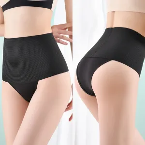 High Waist Control Shaper Thongs para Mulheres, Respirável, Elástico, Íntimos, Shapewear, Calcinhas Finas Femininas, Barriga ...