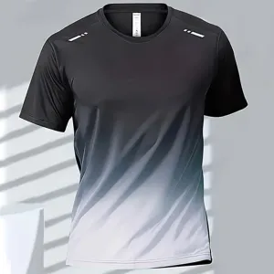 Camiseta masculina badminton topo de secagem rápida treinamento de boxe camisa esportiva ao ar livre casual correndo camiseta...