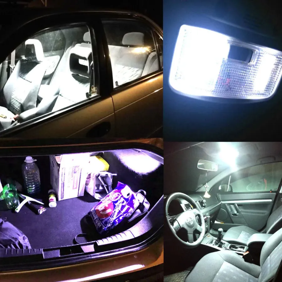 Hviero White Red Blue T10 Cob 24 SMD 36 SMD Car Led Vehicle Panel Lamps Auto Interior Reading Lamp Bulb Light Dome Festoon BA9S DC 12v